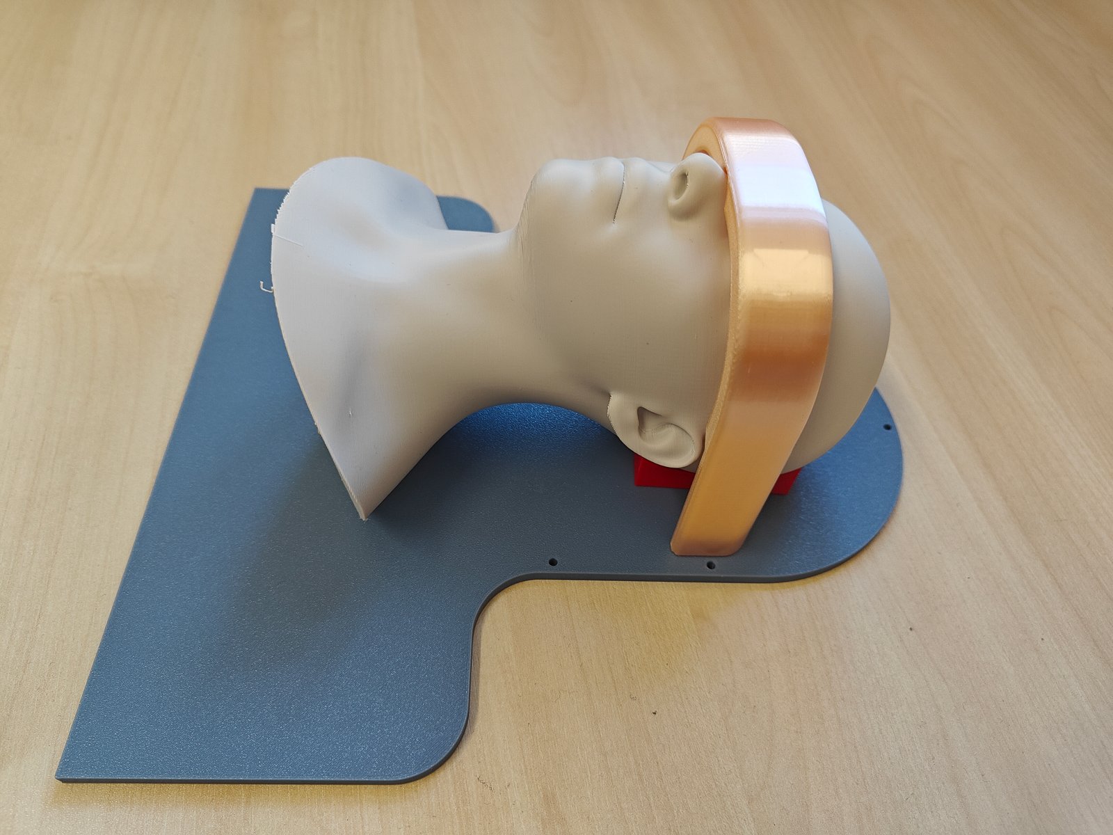 First fixation-band iteration on an anthropomorphic head