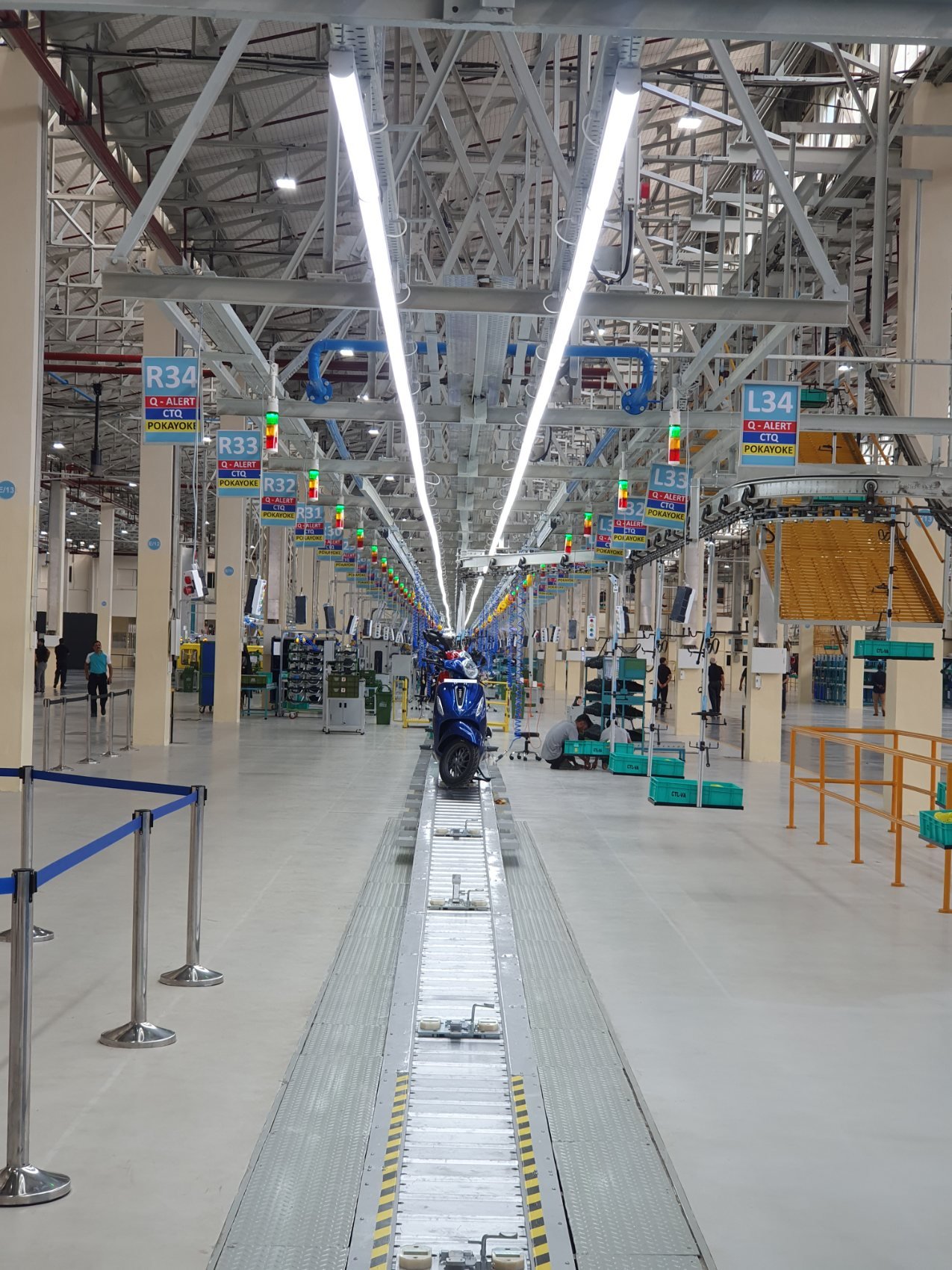 Bajaj Chetak EV assembly line, commissioned and running