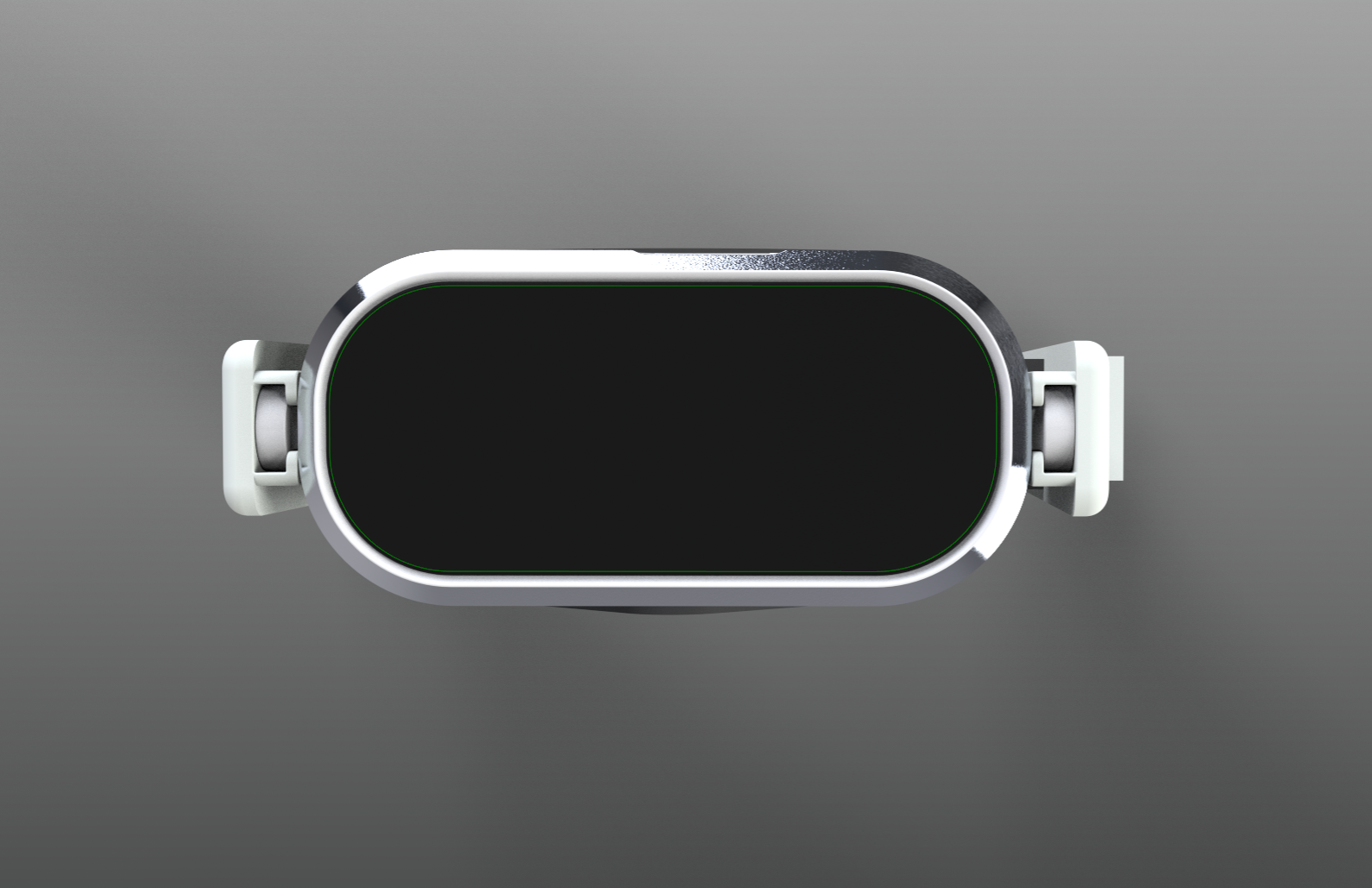 VR headset display module, front elevation